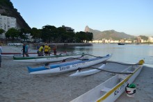 Pyrogue Polynésienne dans la Baie de Rio 